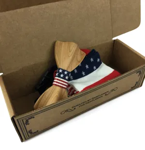 Premium Wooden Creative Handmade Bowtie with Matching Cotton Mens Blend Sock