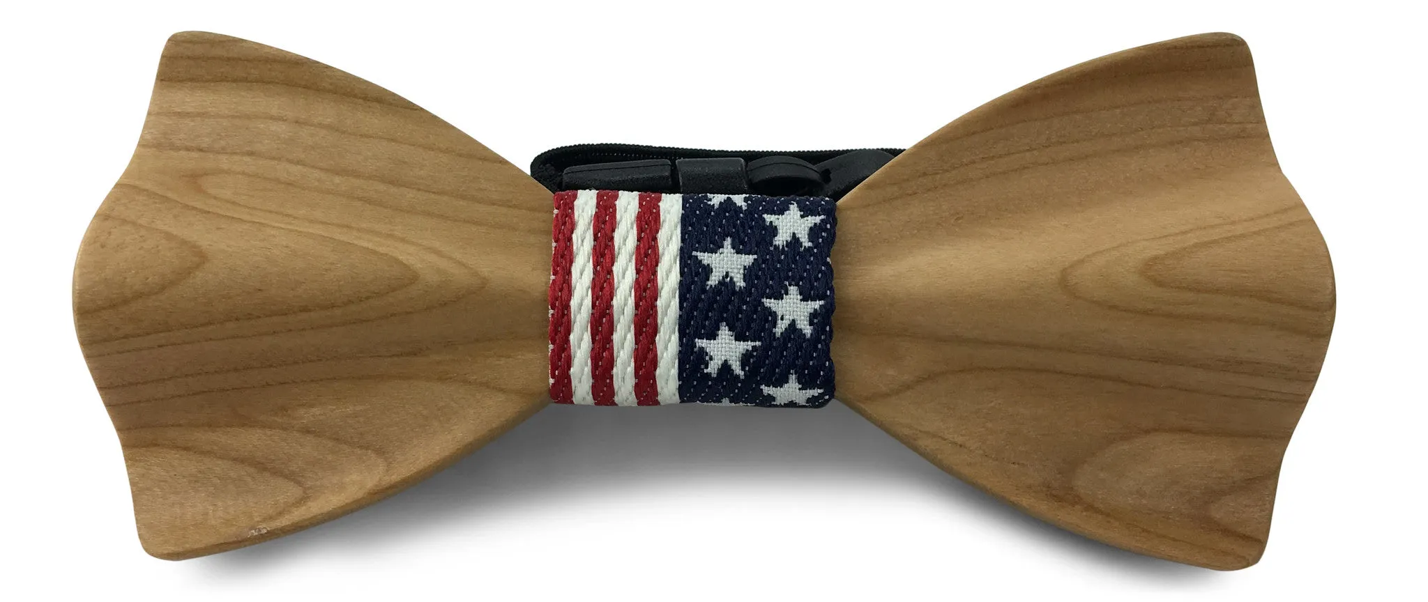 Premium Wooden Creative Handmade Bowtie with Matching Cotton Mens Blend Sock