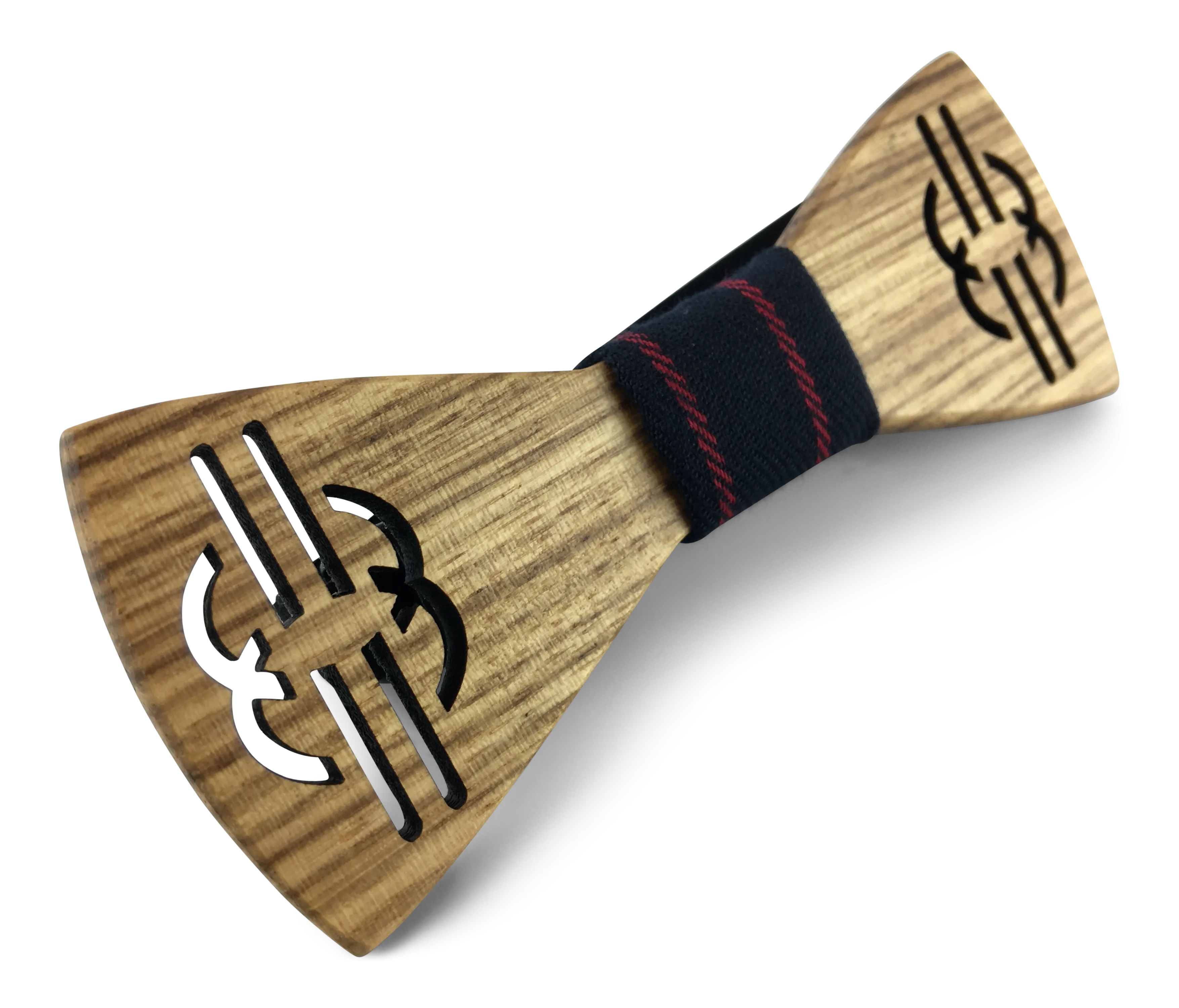 Premium Wooden Creative Handmade Bowtie with Matching Cotton Mens Blend Sock