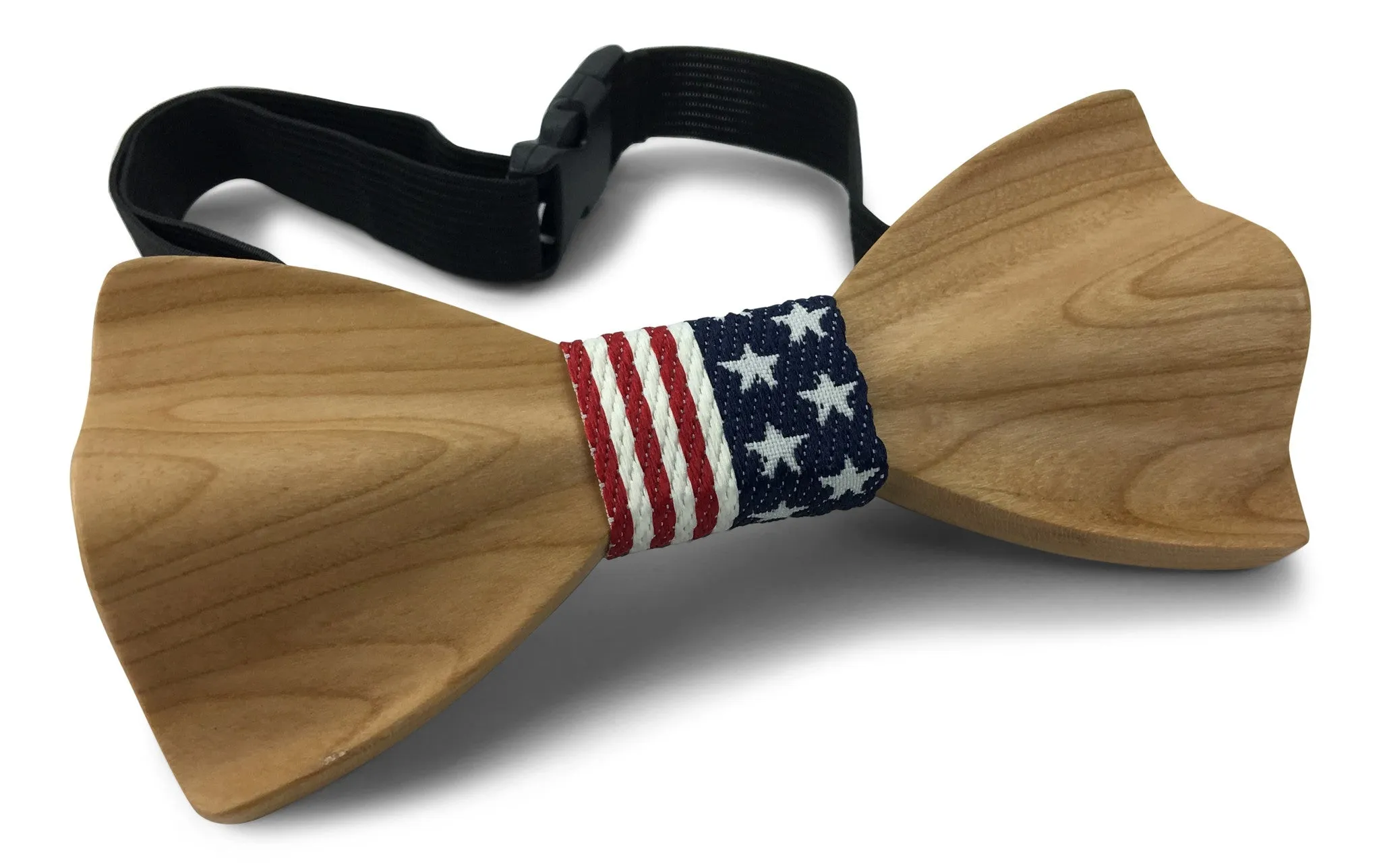 Premium Wooden Creative Handmade Bowtie with Matching Cotton Mens Blend Sock