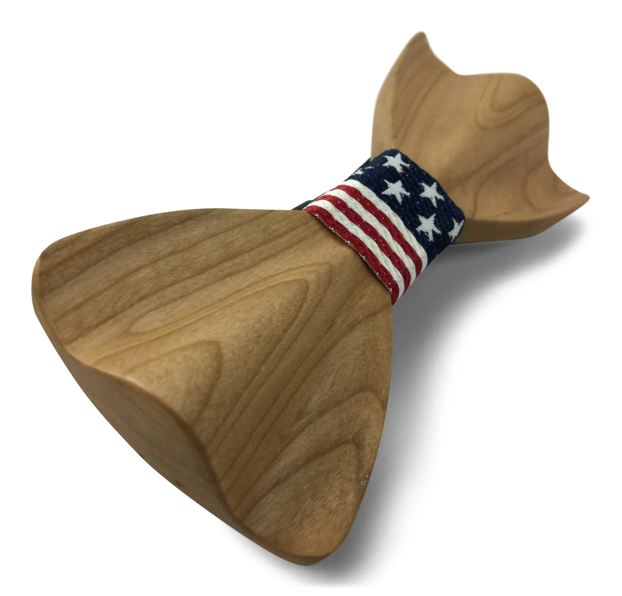Premium Wooden Creative Handmade Bowtie with Matching Cotton Mens Blend Sock