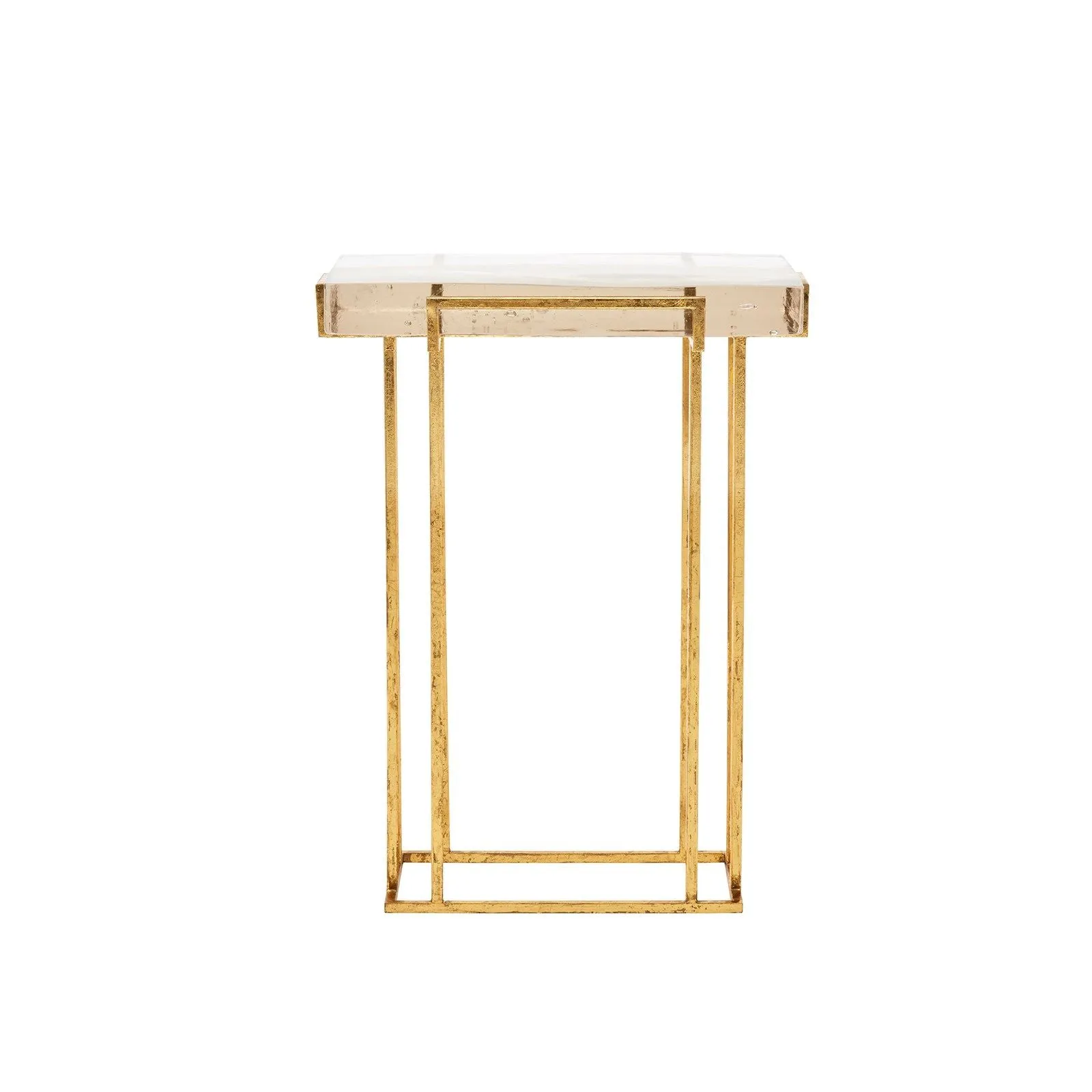 Prism Side Table / Gold Leaf