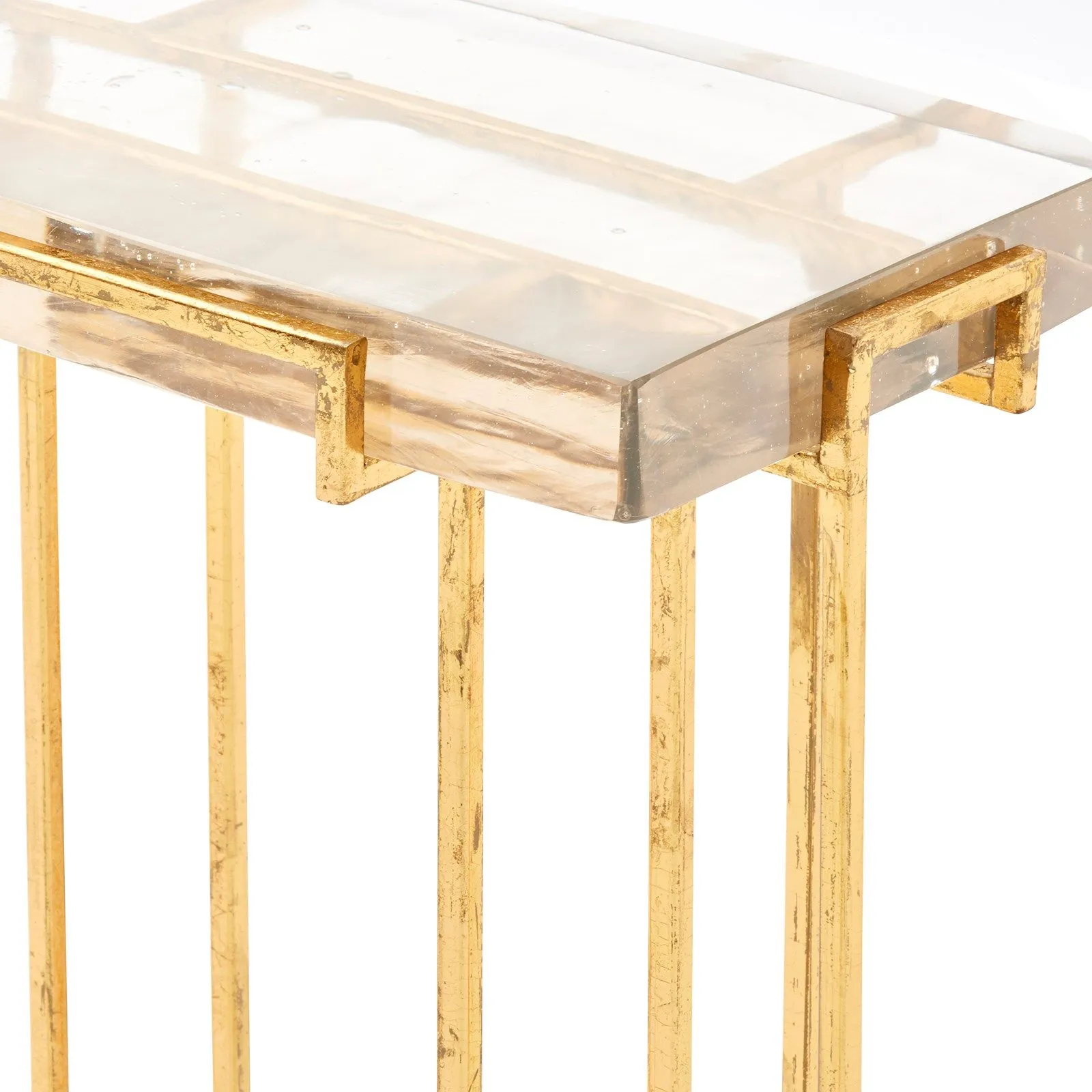 Prism Side Table / Gold Leaf