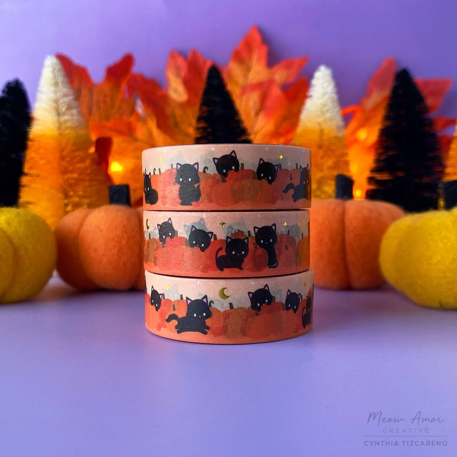 Pumpkin Patch Gold Foil Washi Tape