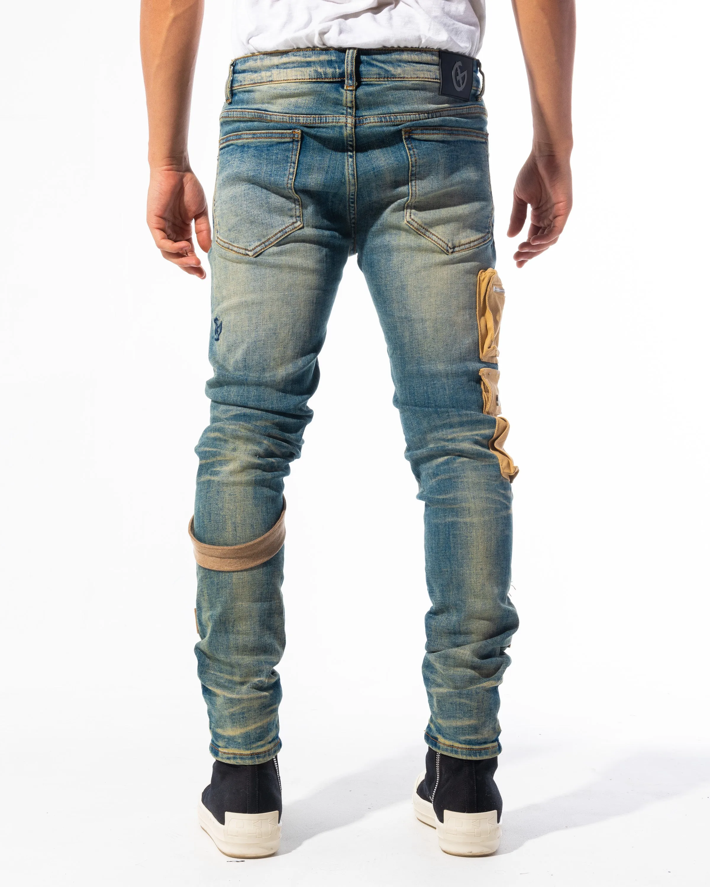 "ALL THE SMOKE" DENIM (BLUE VINTAGE COMBO WASH)