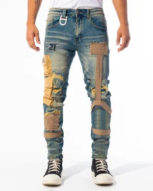 "ALL THE SMOKE" DENIM (BLUE VINTAGE COMBO WASH)