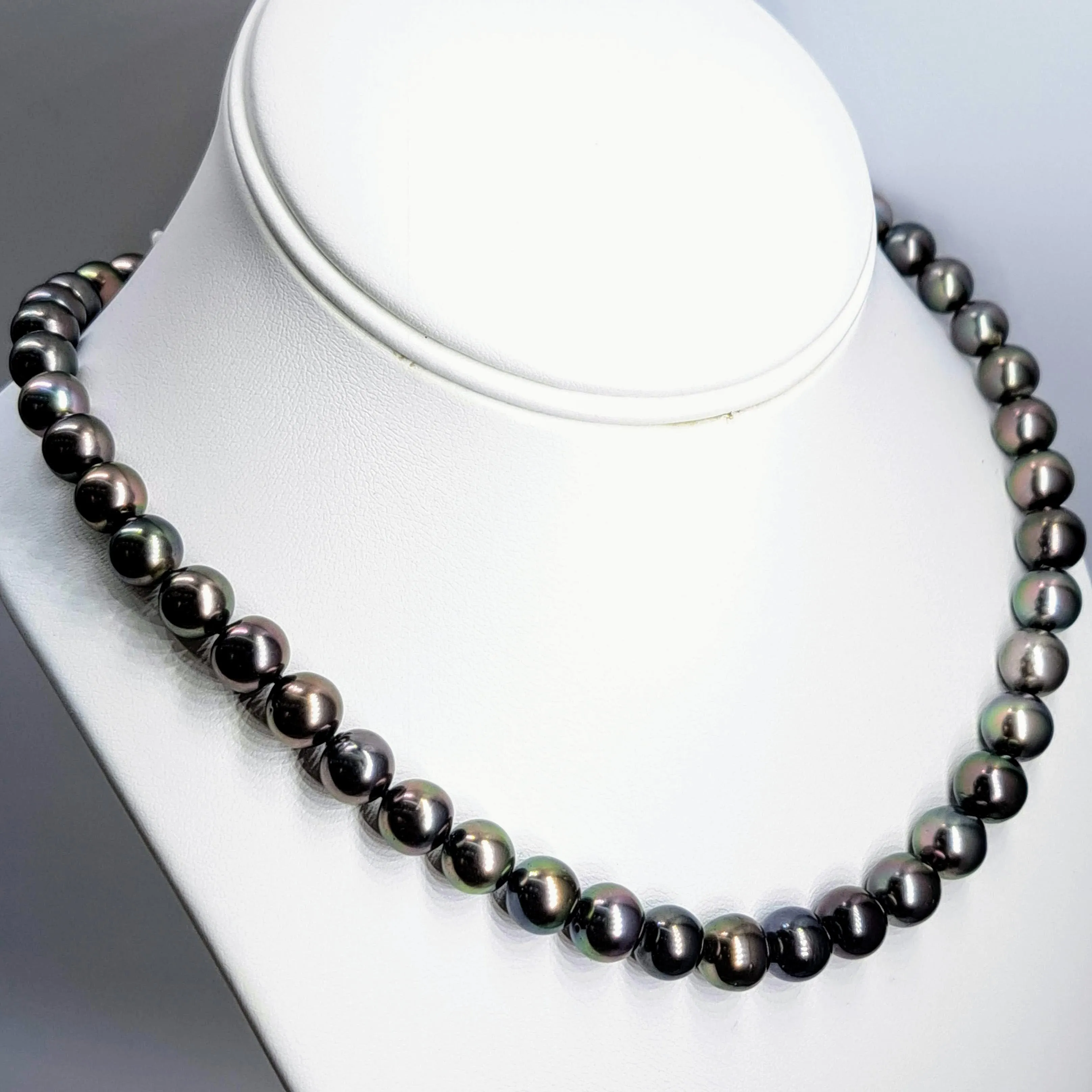 "Gold Standard" 16" Necklace - Tahitian Pearl with 14k Gold Safety Clasp