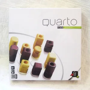 "Quarto" Mini, Portable Wooden Strategy Board Game, Ages 8 