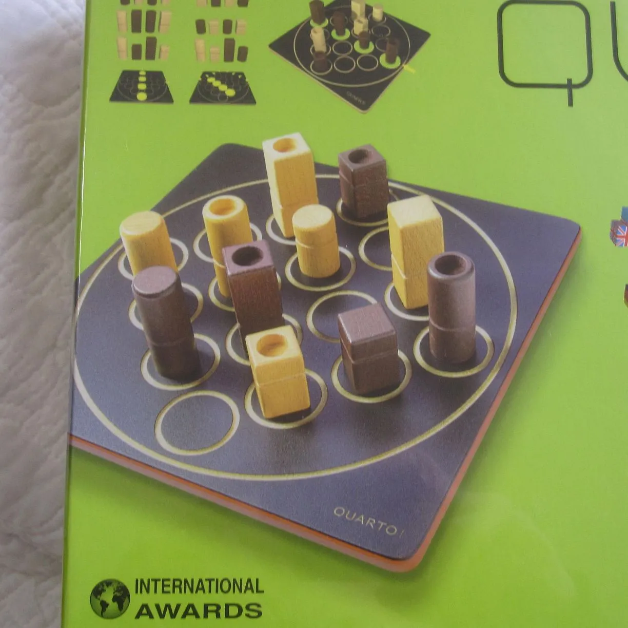 "Quarto" Wooden Strategy Game, Ages 8 