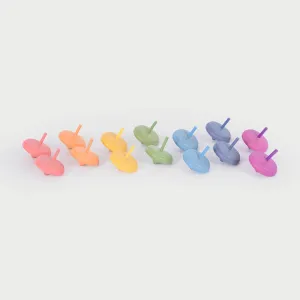 Rainbow Wooden Spinning Top