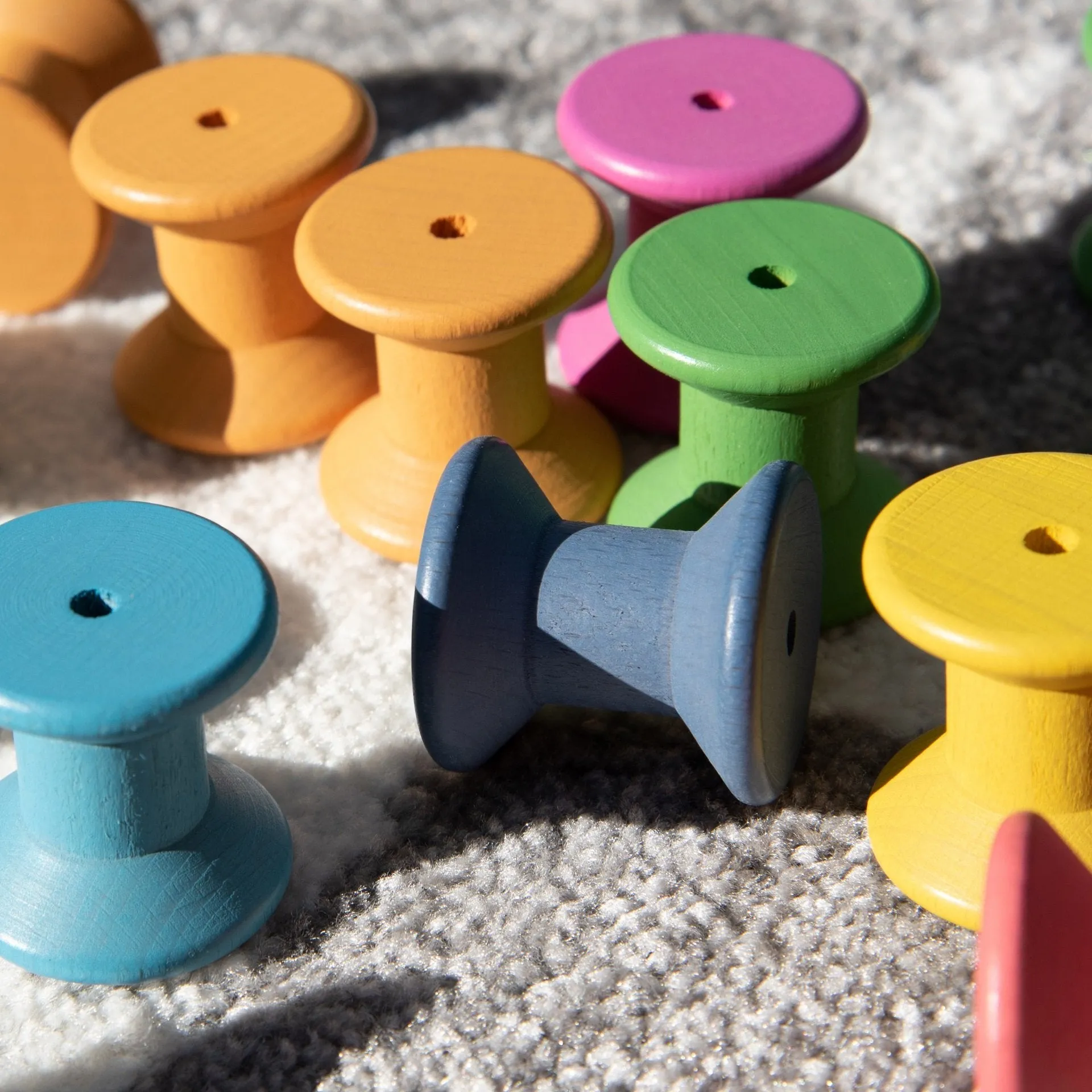 Rainbow Wooden Spool