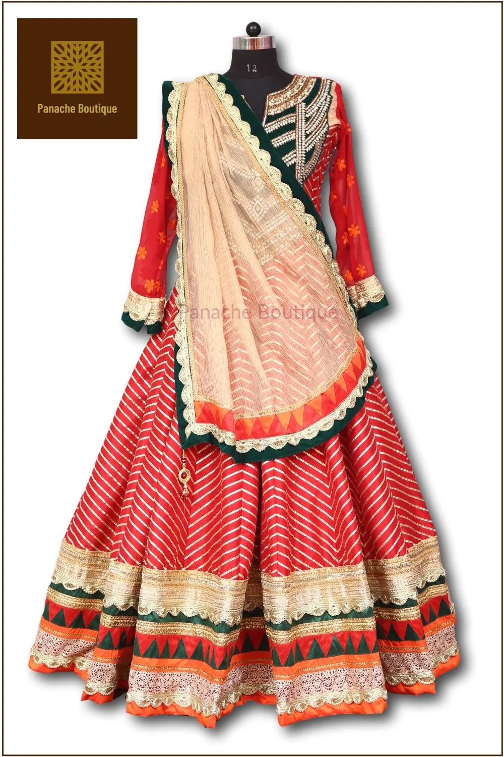 Red Colour Floor Length Anarkali