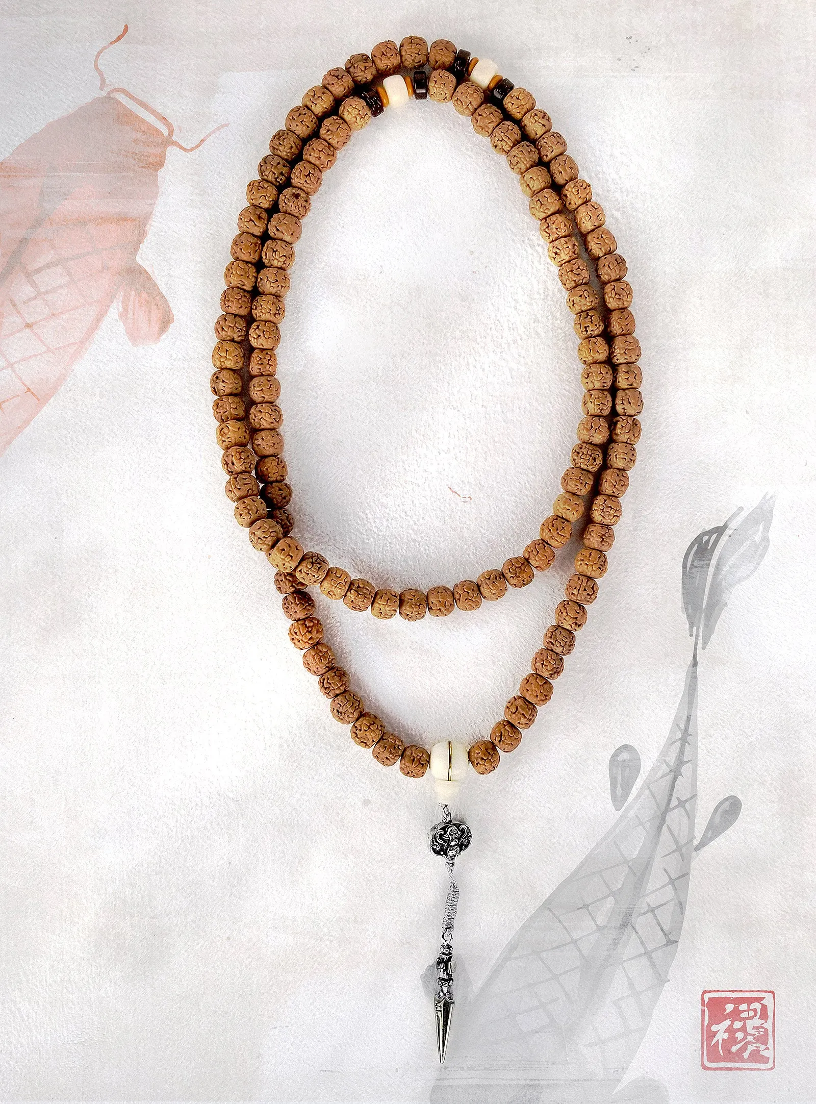 Rudraksha Tibetan Prayer Beads