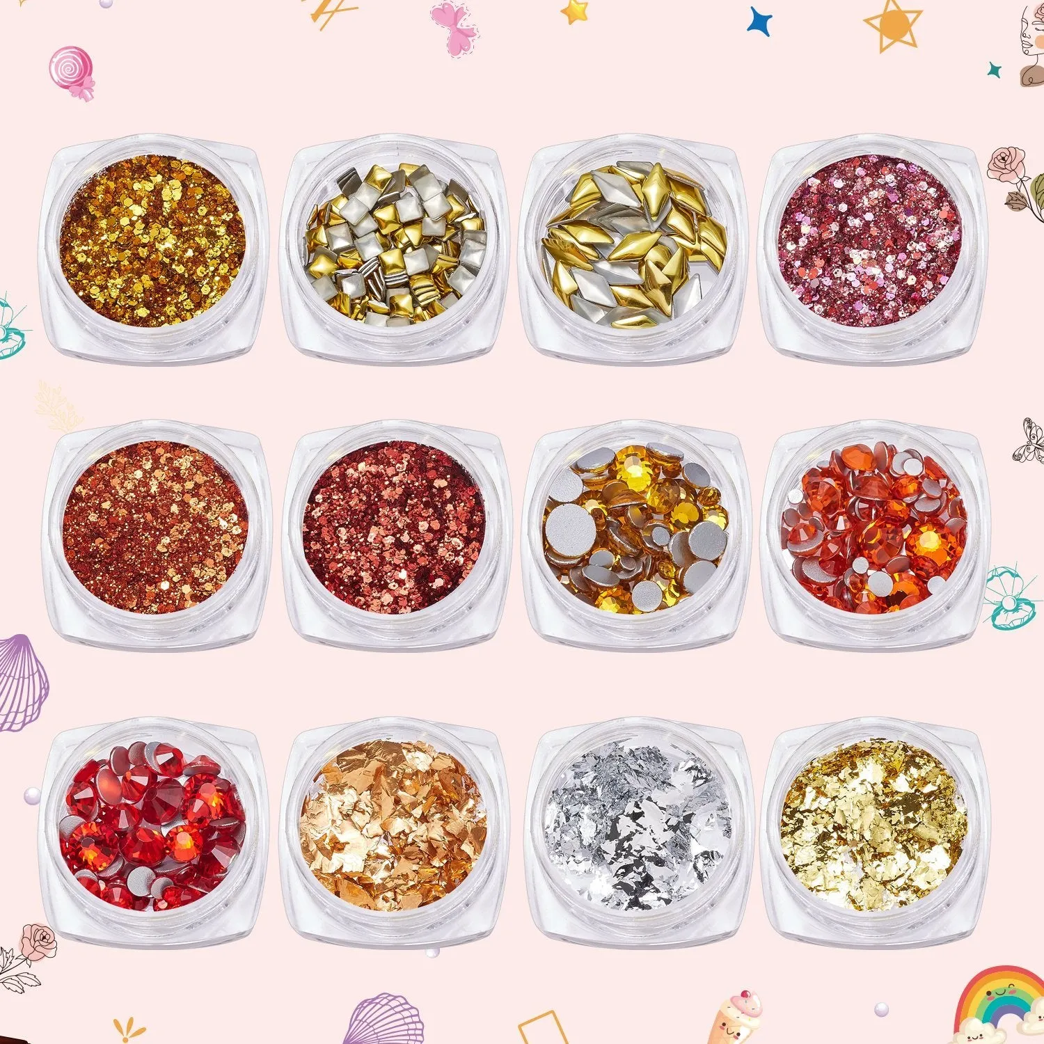 Saffron Spices Nail Decoration Set