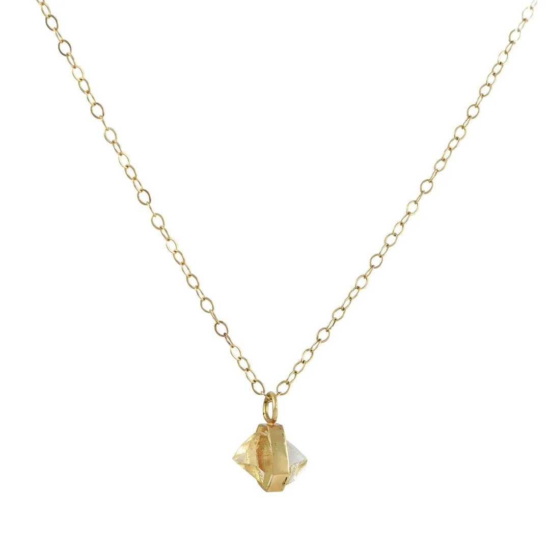 SALE  - Single Drop Herkimer Necklace