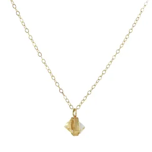 SALE  - Single Drop Herkimer Necklace
