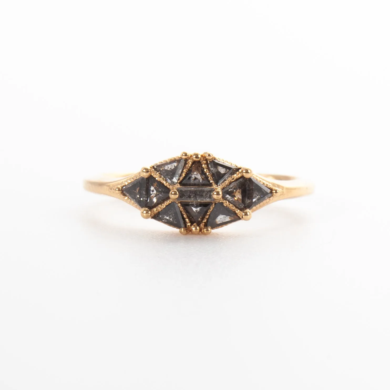 Salt & Pepper Diamond Dome Ring