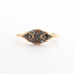 Salt & Pepper Diamond Dome Ring