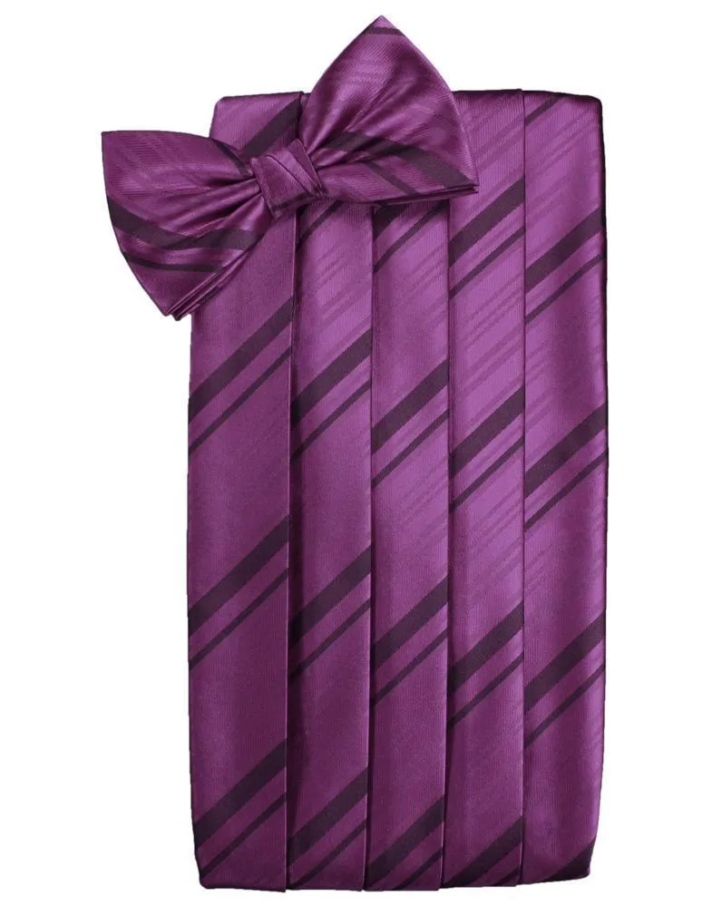 Sangria Kids Striped Satin Cummerbund