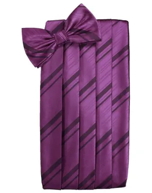 Sangria Kids Striped Satin Cummerbund
