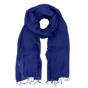Sapphire Khmer Silk Scarf by SLATE   SALT
