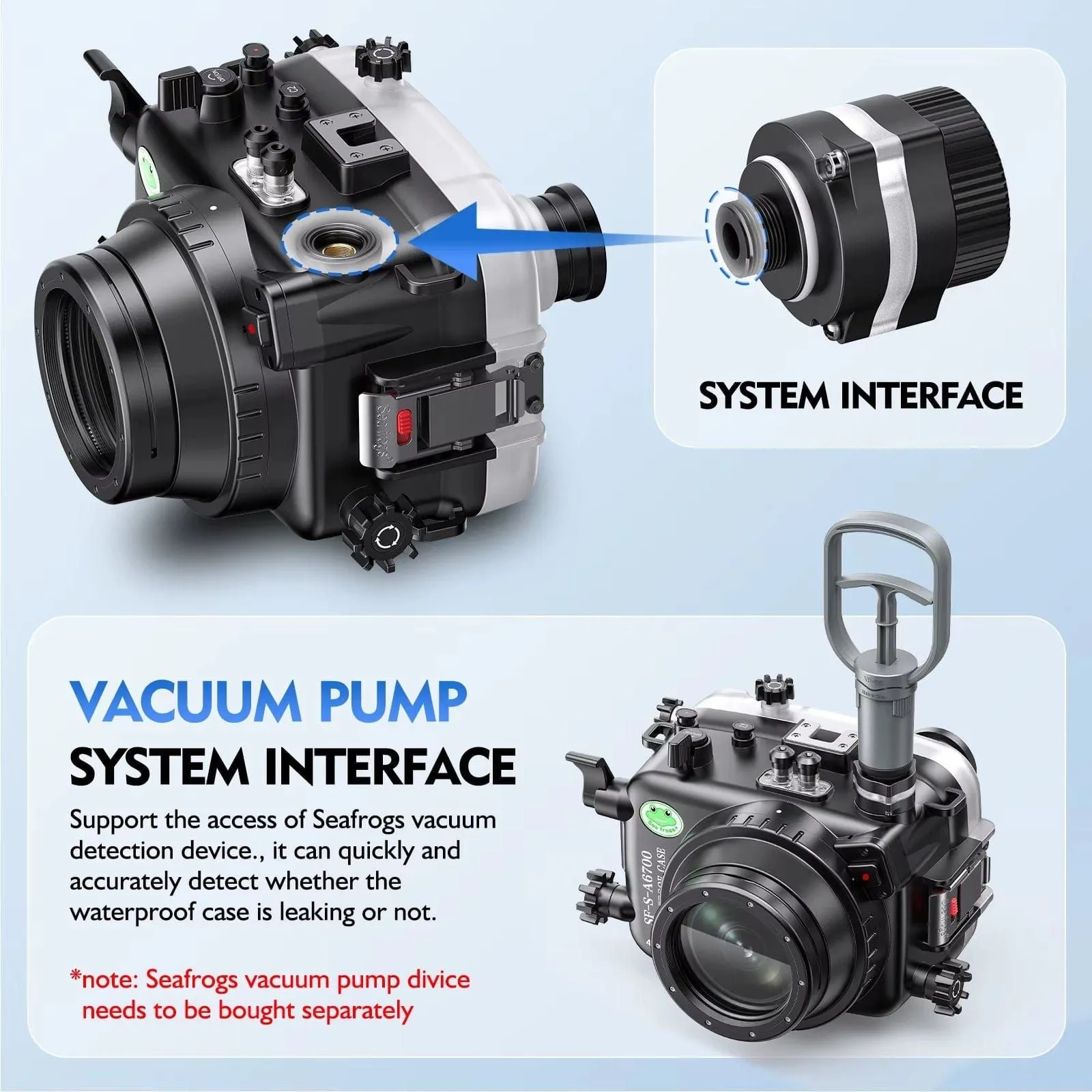 SeaFrogs Underwater Camera Housing for Sony A6700