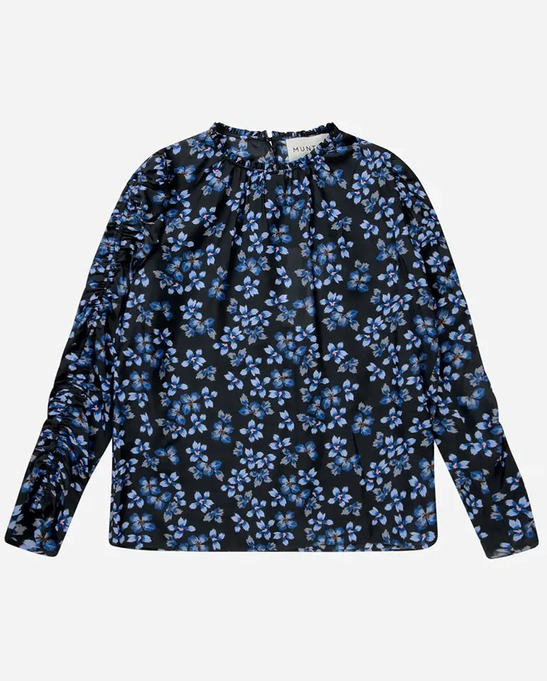Seima Blouse Black Blue Multi