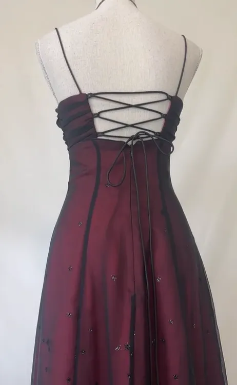 Sexy Spaghetti Strap Sleeveless Mermaid Satin Evening Prom Dresses Online, OLP879