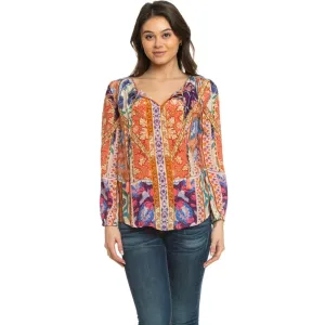 Silk Janessa Peach Top