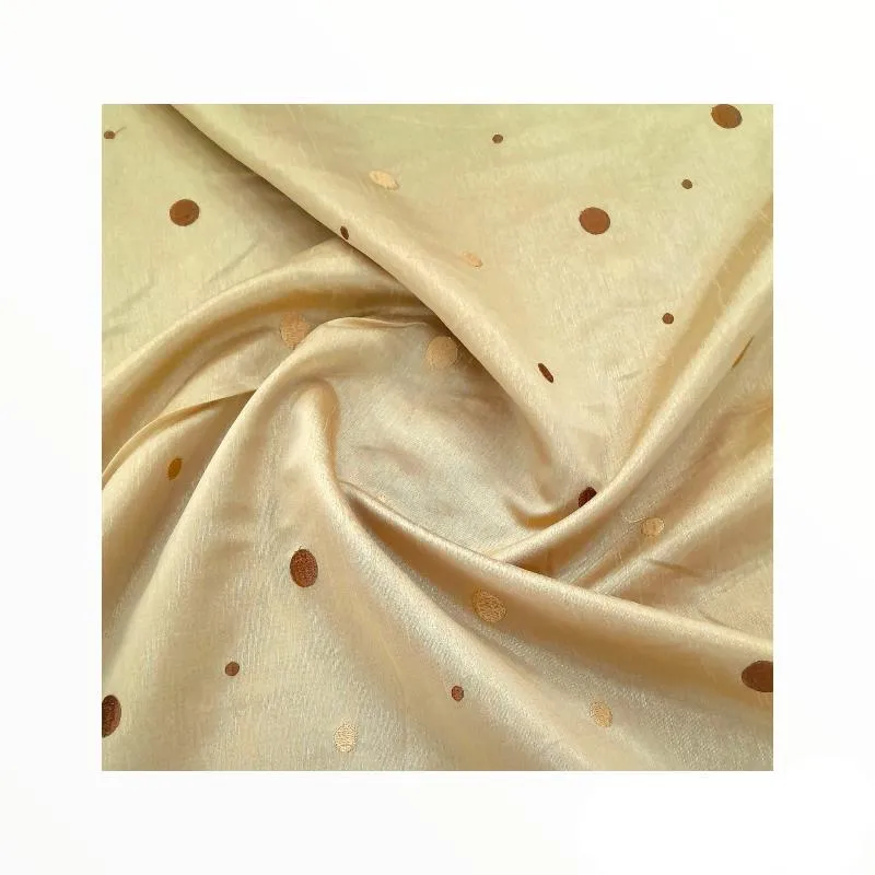 Silk Two Tone Circle Embroidery 280 cm