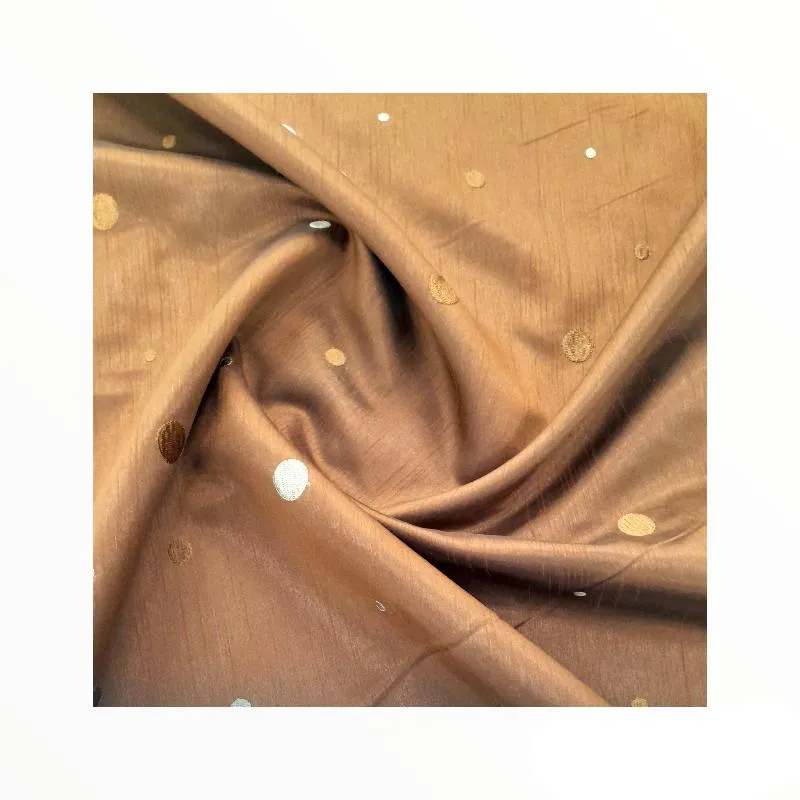 Silk Two Tone Circle Embroidery 280 cm