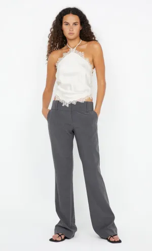 SIMONA HALTER TOP - IVORY