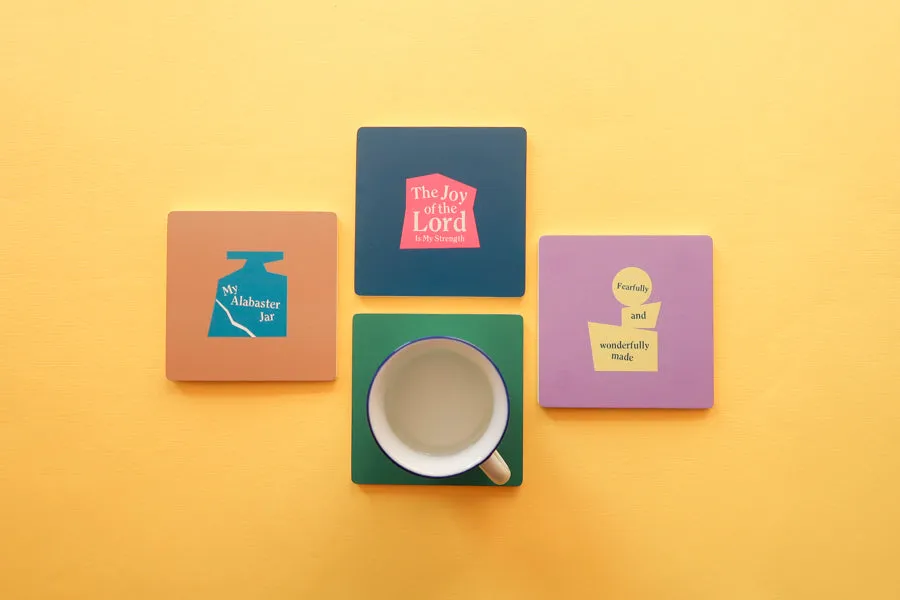 (Simple Geometry) Fearfully & Wonderfully Made {Coasters}