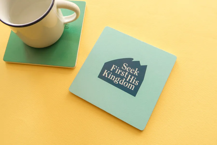 (Simple Geometry) Seek First His Kingdom {Coasters}