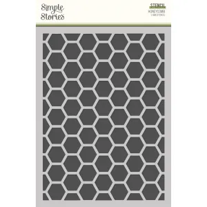 Simple Stories - Simple Vintage Spring Garden - 6x8 Stencil - Honeycomb