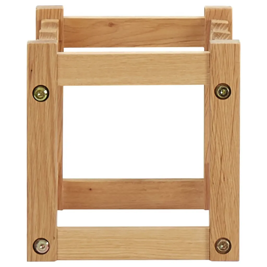 Simple Wine Rack for 6 Bottles Solid Oak Wood