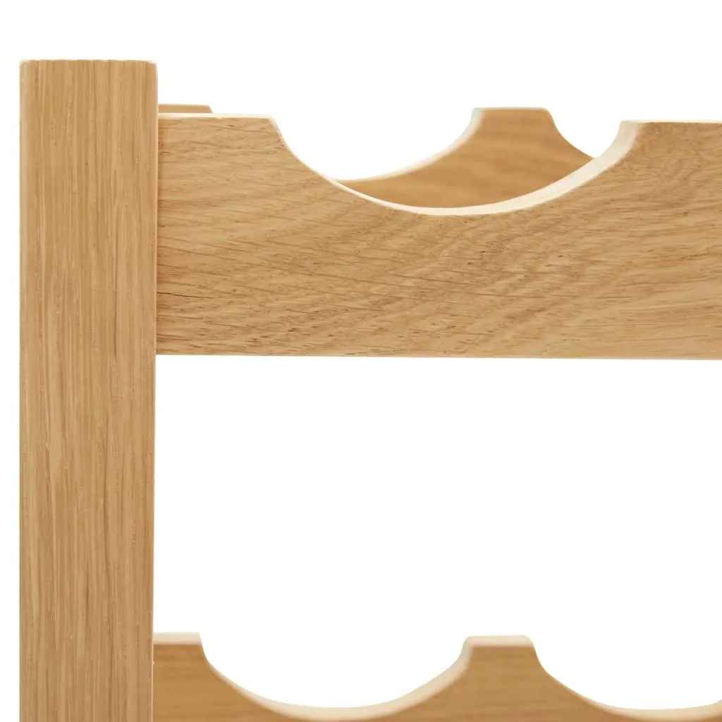Simple Wine Rack for 6 Bottles Solid Oak Wood