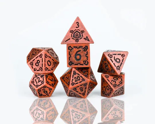 Sirius Dice Set - Illusory Metal - Copper