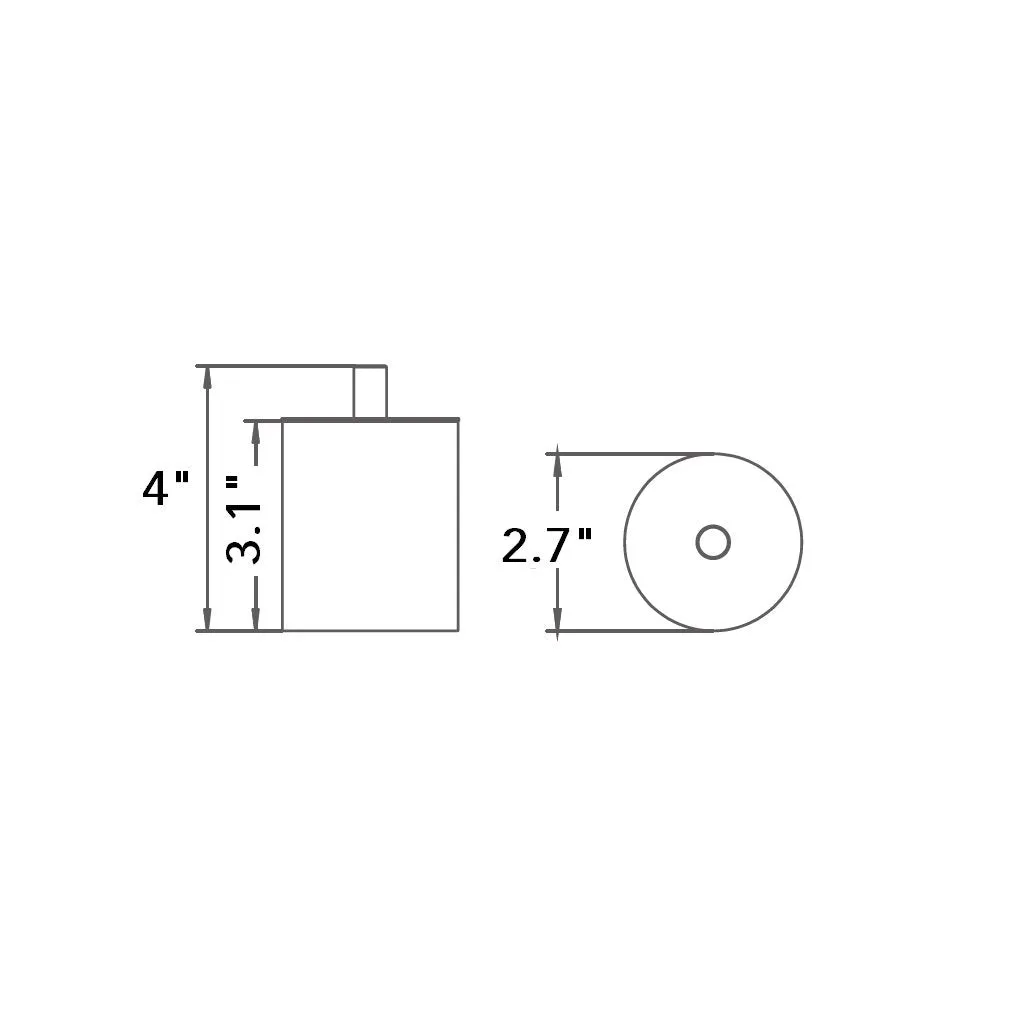 Smart Multipurpose Box - Free Standing - 3" Brass/Satin Brass