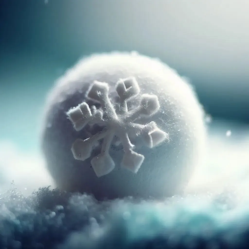 Snow Flake  Felt Balls Handmade in Nepal (30 pcs)