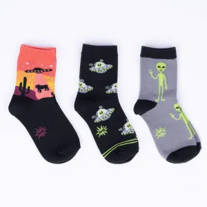 Sock it to Me Area 51 Crew Sock 3pack - Youth