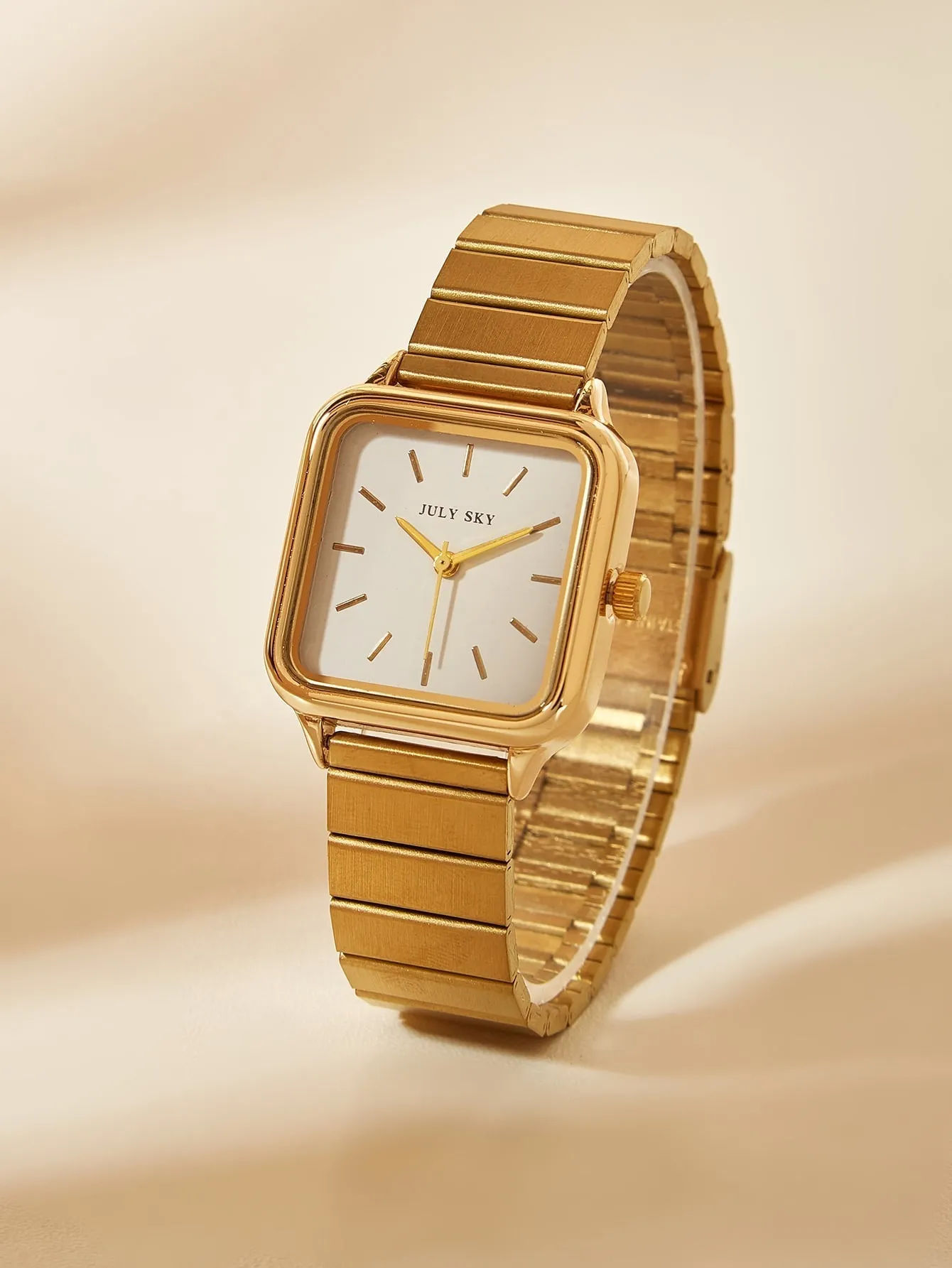 Square Pointer Quartz Watch - Gold - FD ⚡