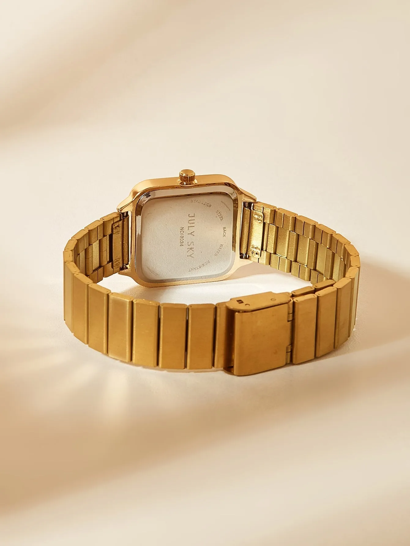 Square Pointer Quartz Watch - Gold - FD ⚡