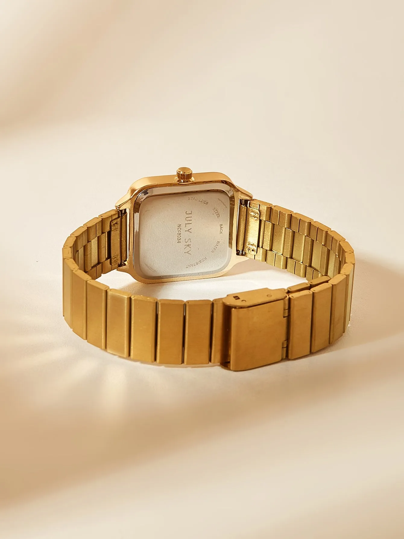Square Pointer Quartz Watch - Gold - FD ⚡