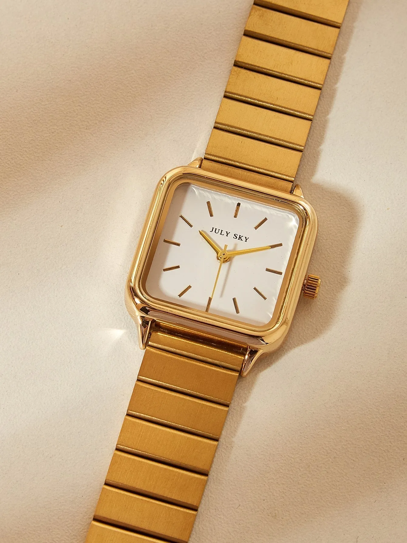 Square Pointer Quartz Watch - Gold - FD ⚡