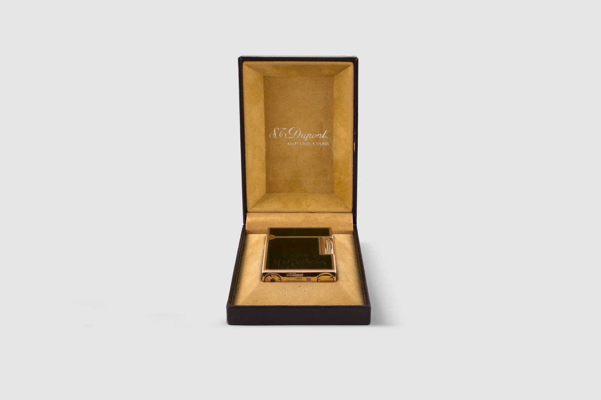 S.T. Dupont Gold Plated & Lacquer Pocket Lighter