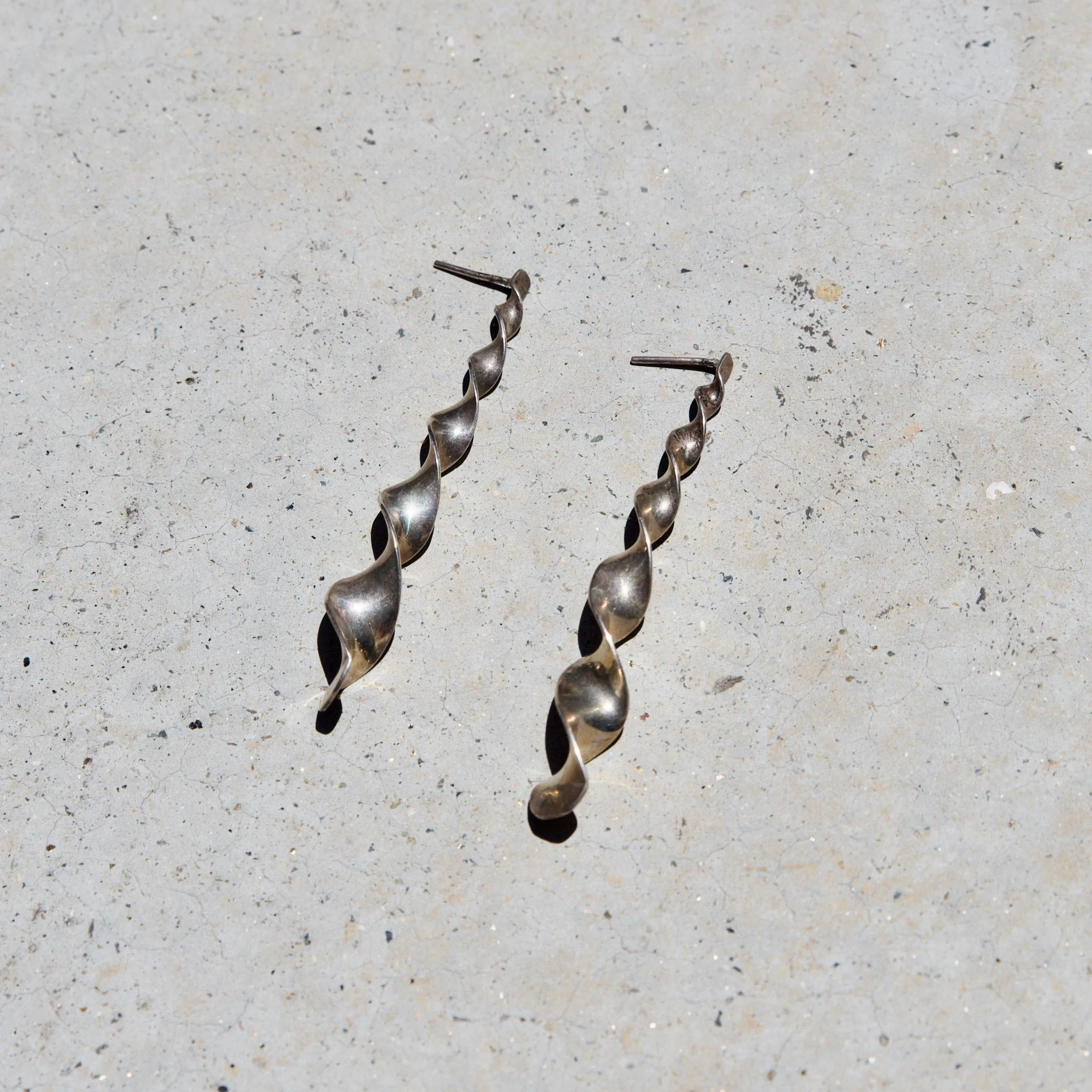 Sterling Silver Artisan Twisted Earrings