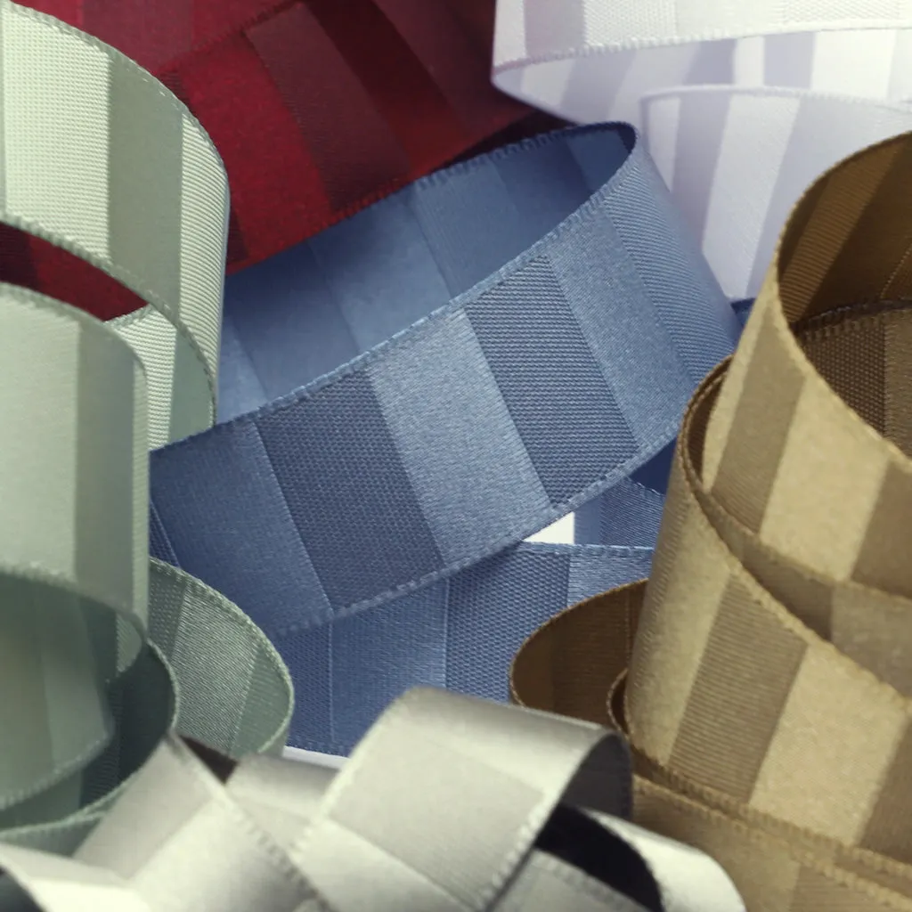 Stripe Satin Ribbon #142 Coffee Brown