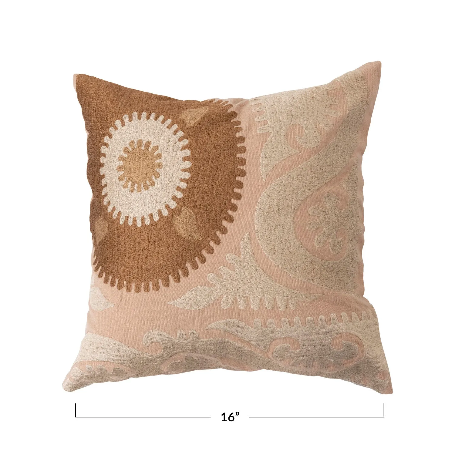 Suzani Embroidered Pillow