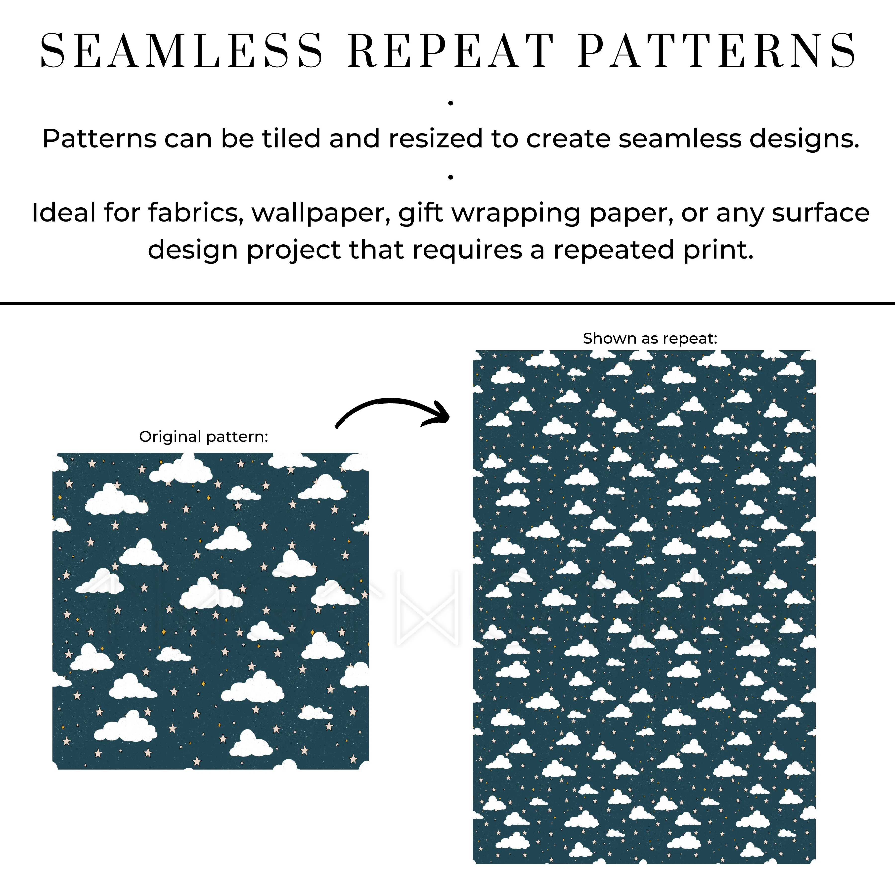 Sweet Zodiac Seamless Patterns